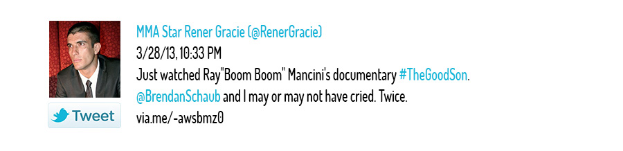 MMA Star Rener Gracie comments on the Good Son premiere in LA